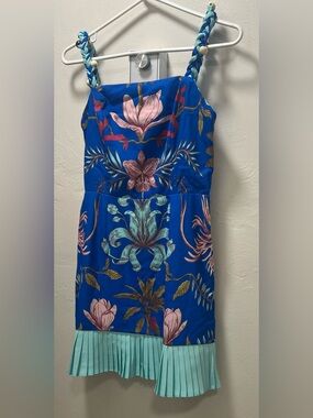 Chicways Floral Pleated-Hem Sundress, size small